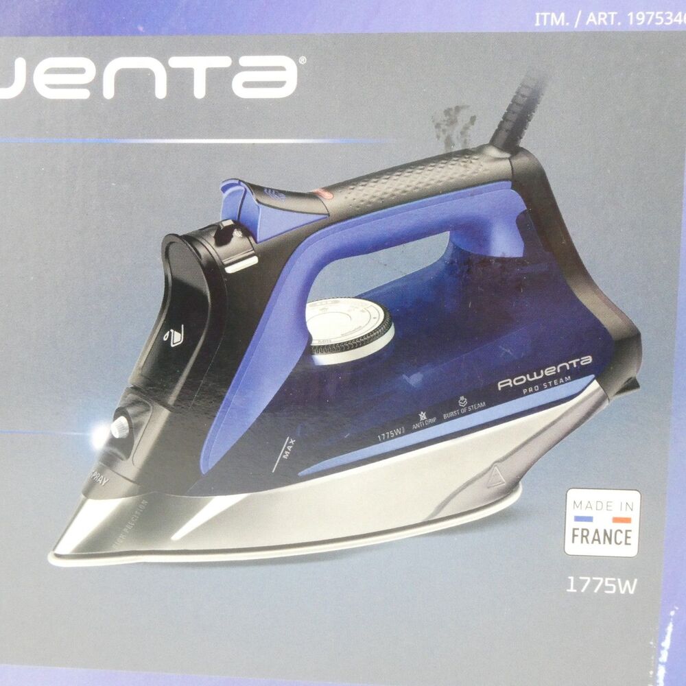 Rowenta Pro Steam Iron  1775W Vertical Steam Auto-Off  Made In France OPEN BOX